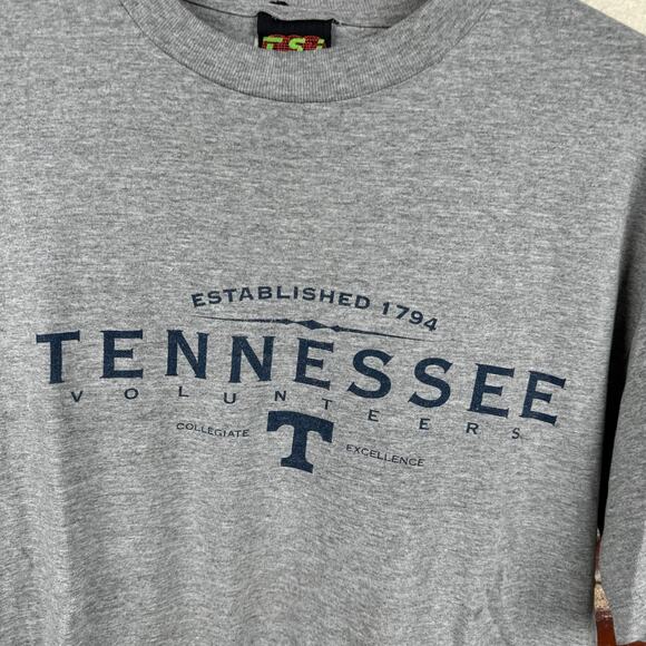 Vintage Tennessee Vols Shirt Sz Large Grey Short Sleeve Collegiate Football NCAA - Picture 4 of 6
